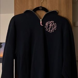 Quarter Zip Monogrammed Sweatshirt KBA